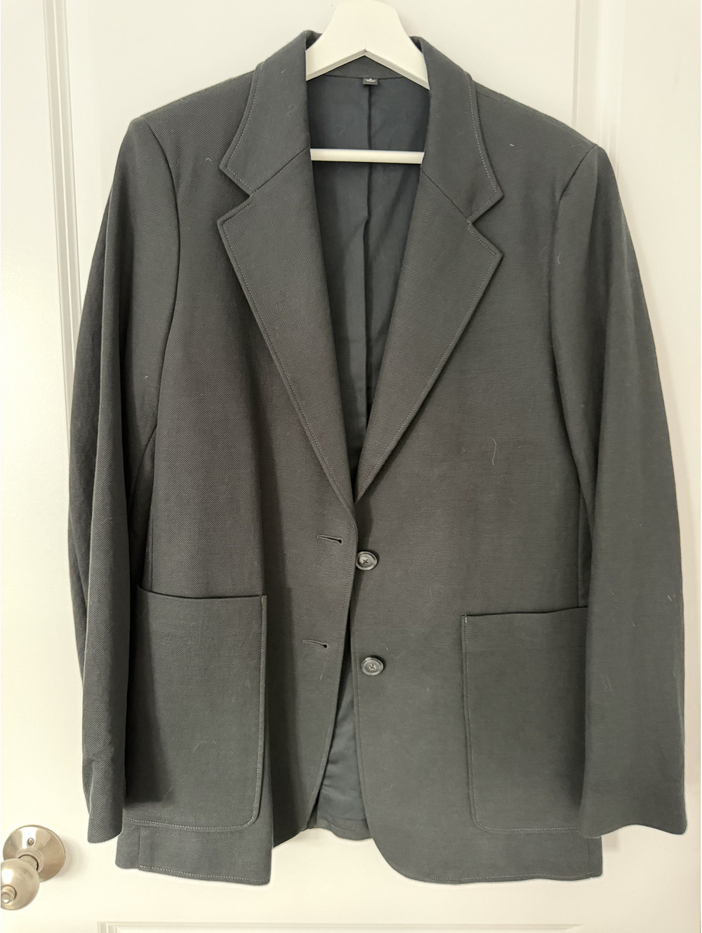 Uniqlo Black Women's Blazer Jacket, Size Medium, Classic Tailored Fit